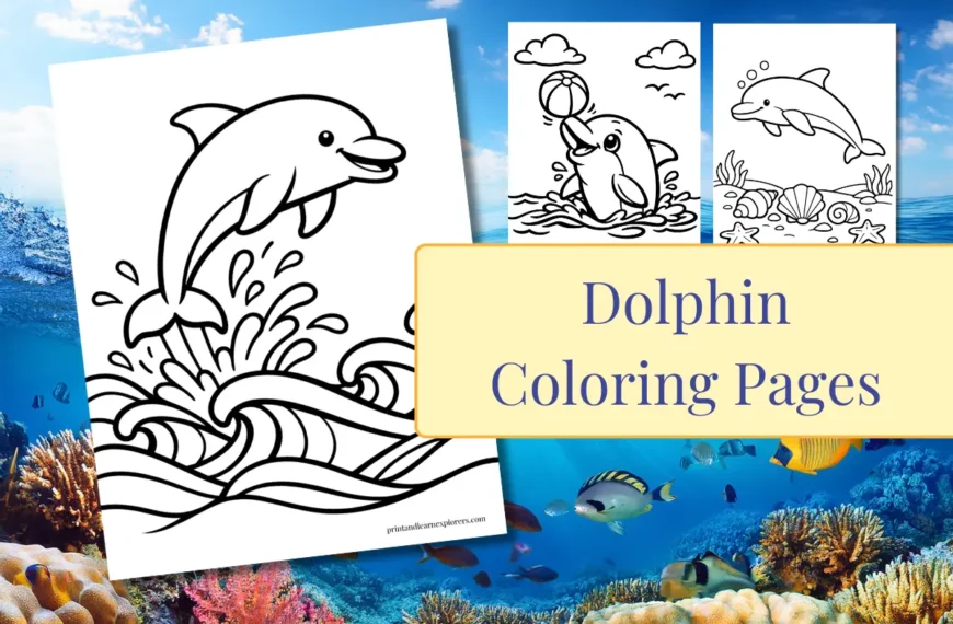Dolphin Coloring Pages feature