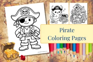 Pirate Coloring Pages feature