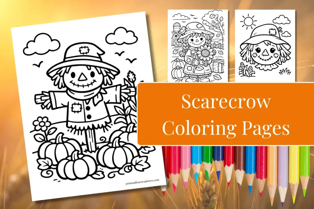 Scarecrow Coloring Pages