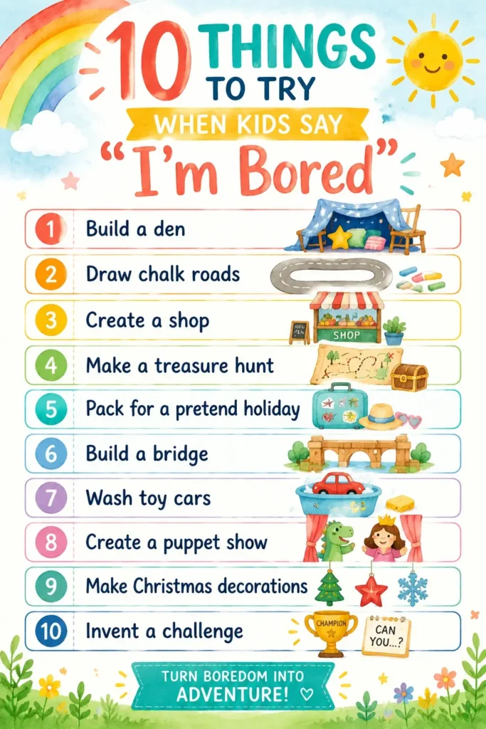 10 things for bored kids to try