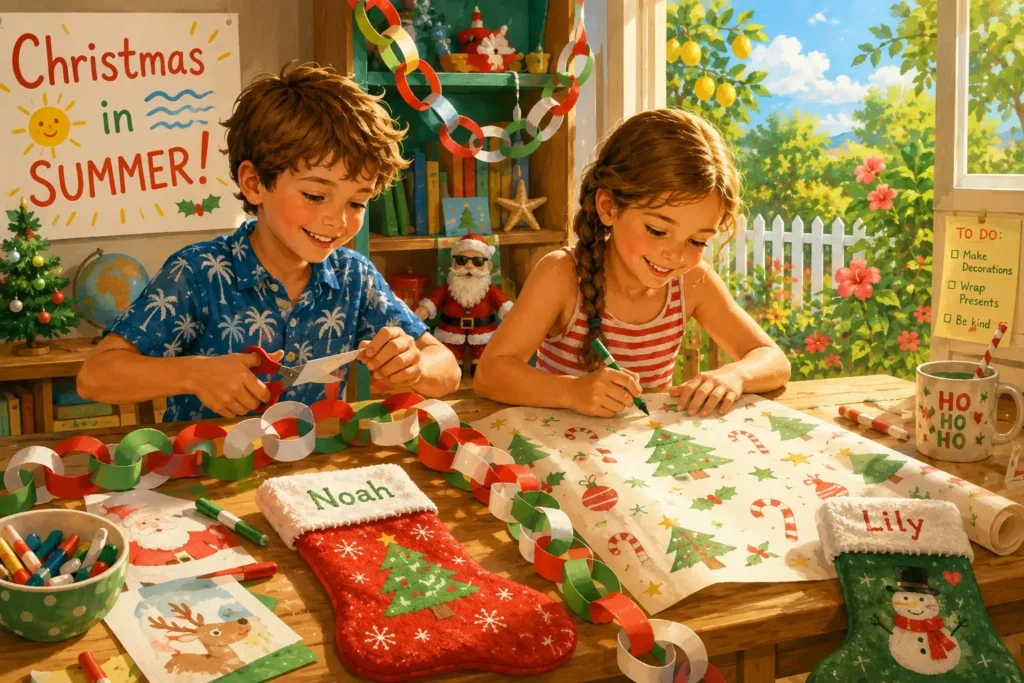 Christmas in July for bored kids