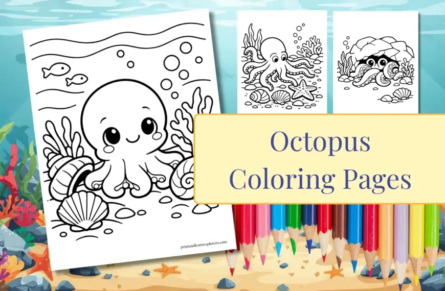 Free Octopus Coloring Pages
