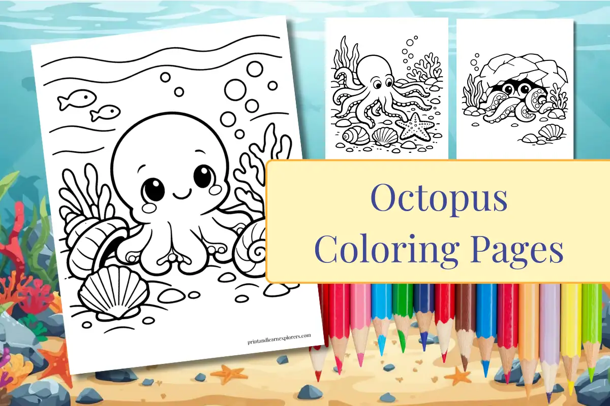 Free Octopus Coloring Pages