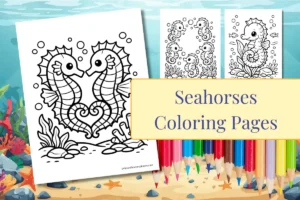 Free Seahorses Coloring Pages