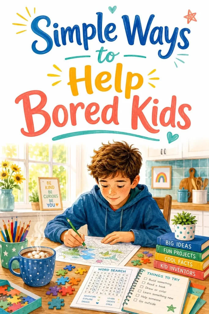 Simple ways to help bored kids