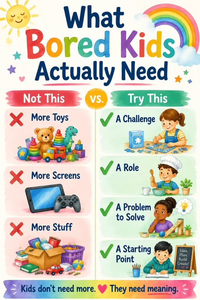 What bored kids actually need
