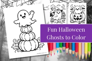 Fun Halloween Ghosts Coloring Pages